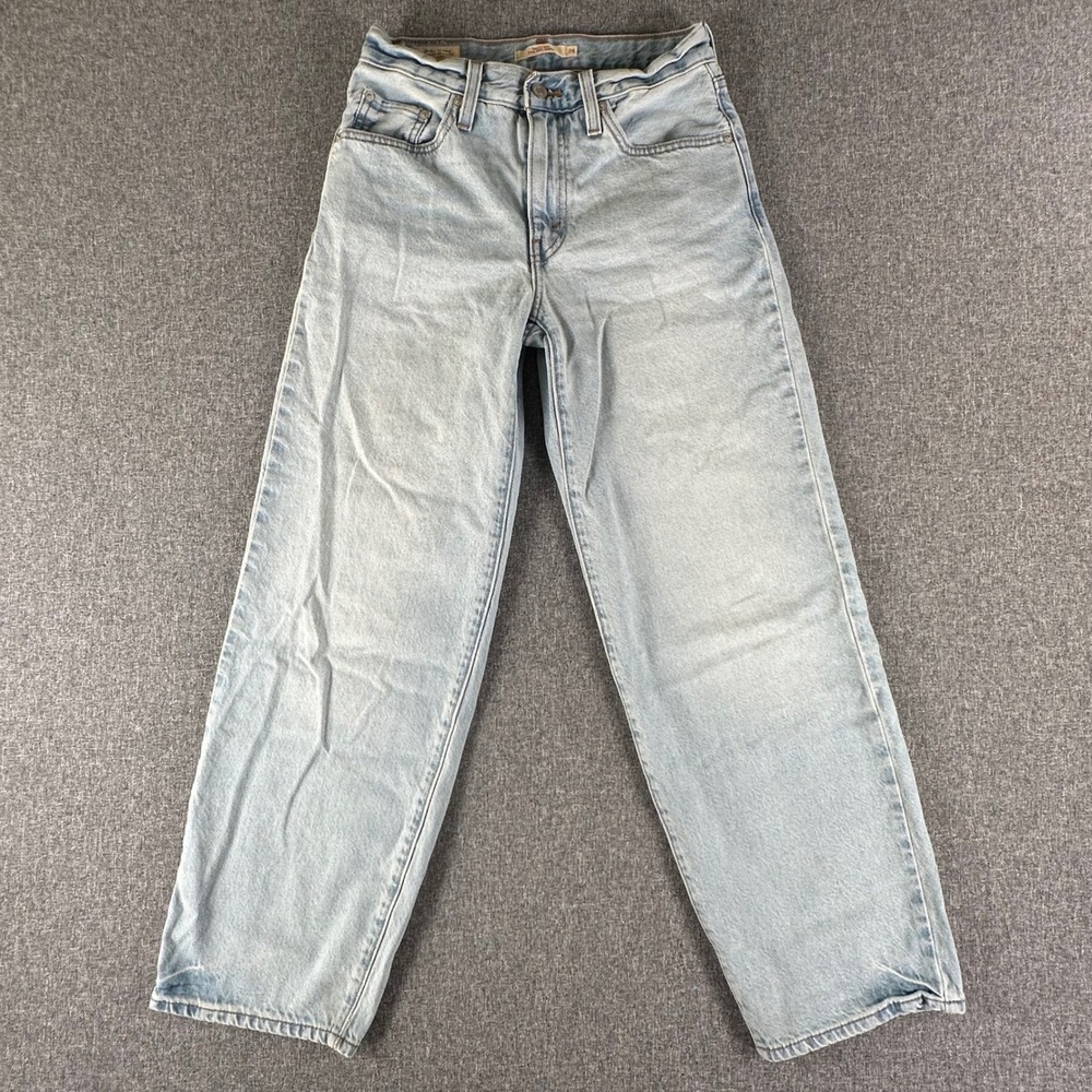 Levi's Jeans Womens 24 Baggy Dad Light Wash Blue High Rise Wide Leg Denim